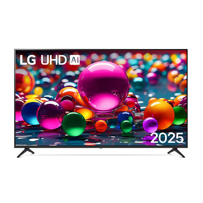 LG 86UA75006LA, 86" 4K UltraHD TV 4K (3840x2160), DVB-T2/C/S2, webOS 25 Smart, ThinQ AI, A7 AI, WiFi, HDR10 pro, HLG, ALLM/HGiG, 4K Upscaling, AI Sound pro, Multiple View, HDMI eARC, LAN, USB, Bluetooth, Google Cast, 2 Pole Stand, Black