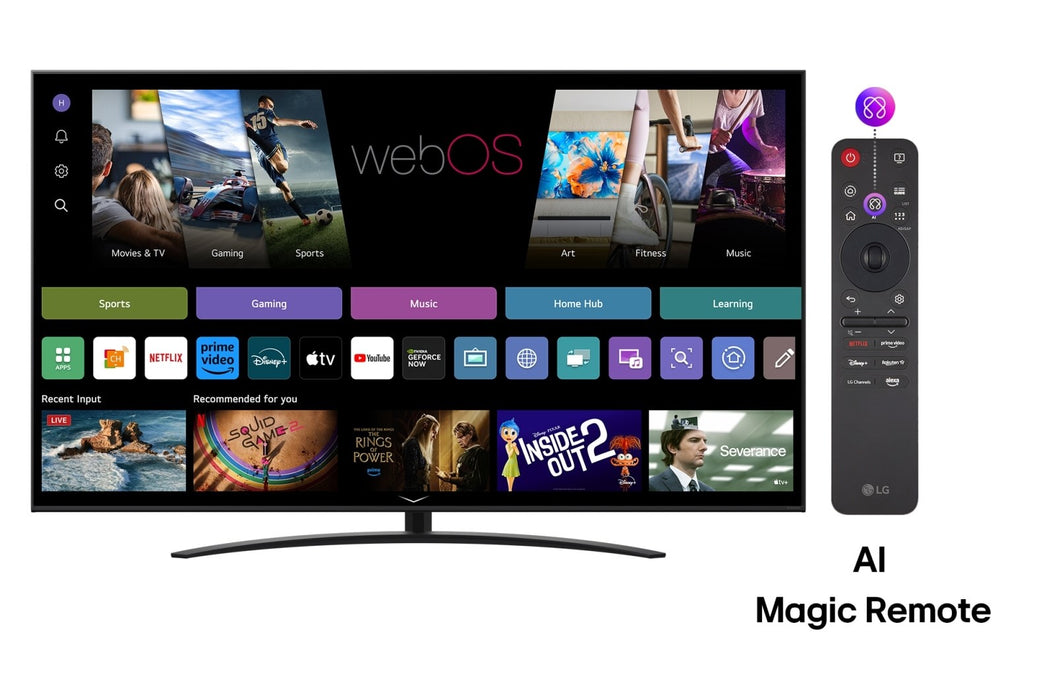 LG NanoCell AI 65NANO81A3A TV 165.1 cm (65") 4K Ultra HD Smart TV Wi-Fi Black