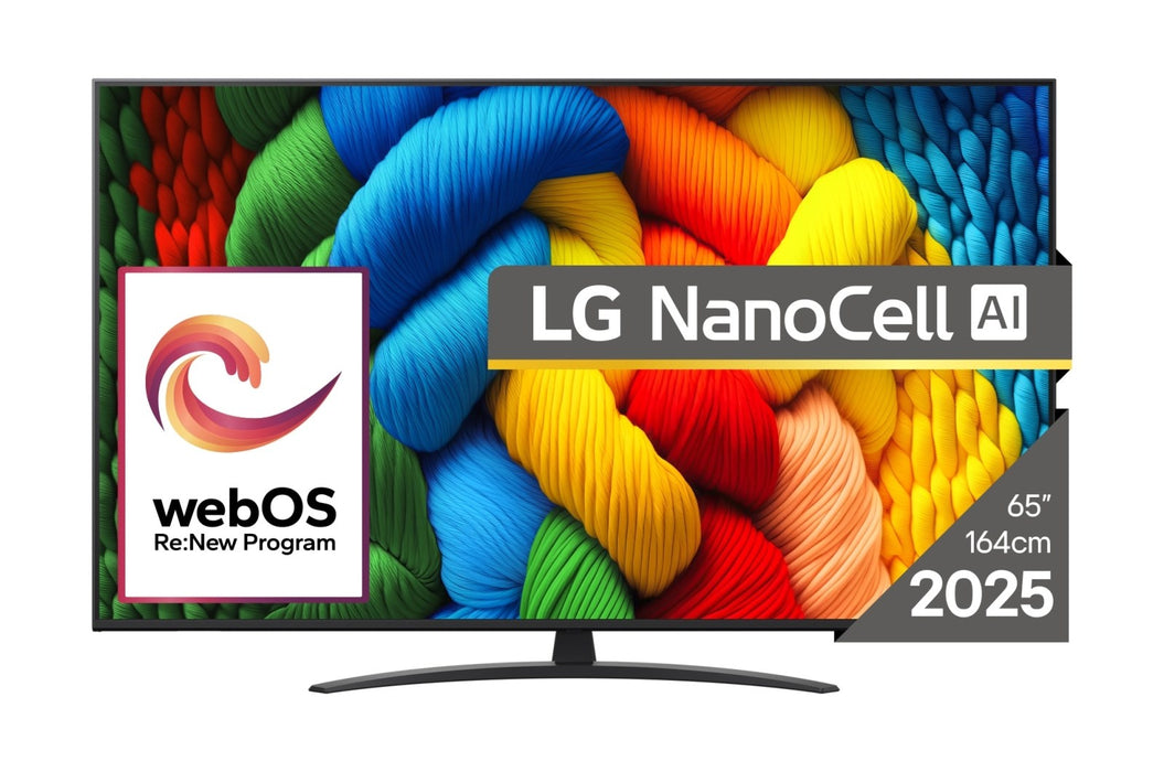 LG NanoCell AI 65NANO81A3A TV 165.1 cm (65") 4K Ultra HD Smart TV Wi-Fi Black