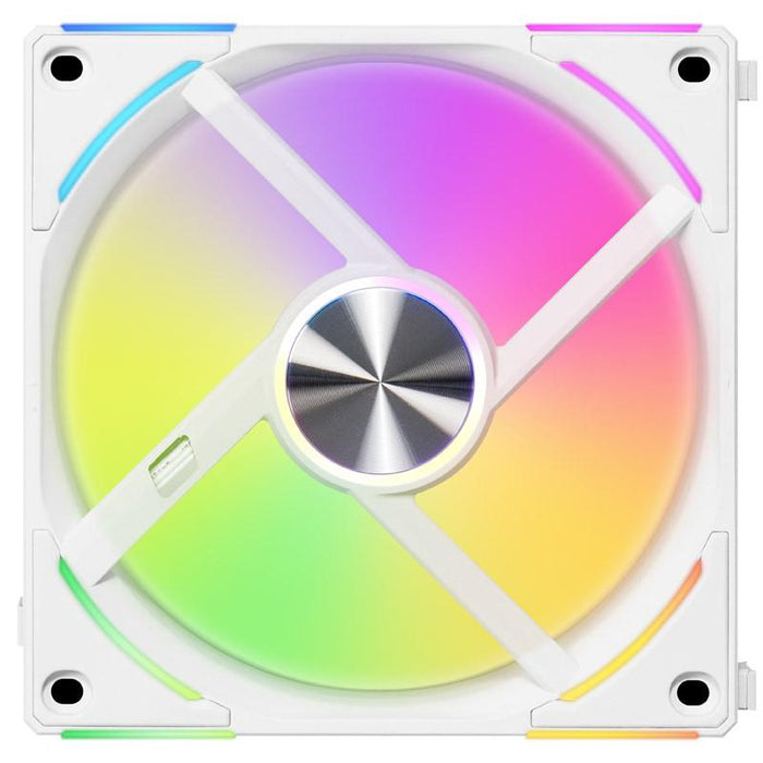 Lian-Li UNI AL120 V2 ARGB PWM fans, 3 pieces in a set, Controller included, White