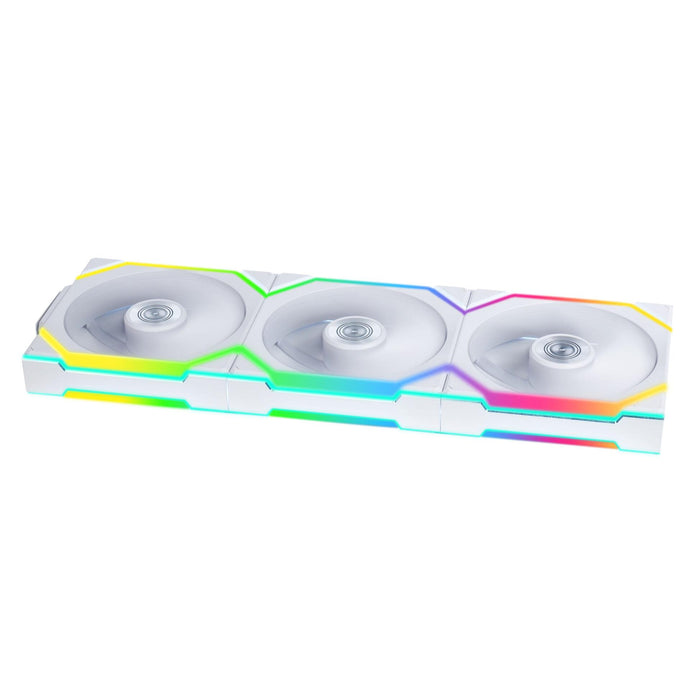 Fans 3 pcs Lian Li UNI FAN SL Wireless ARGB PWM Reverse Blade - 120 mm White + Controller