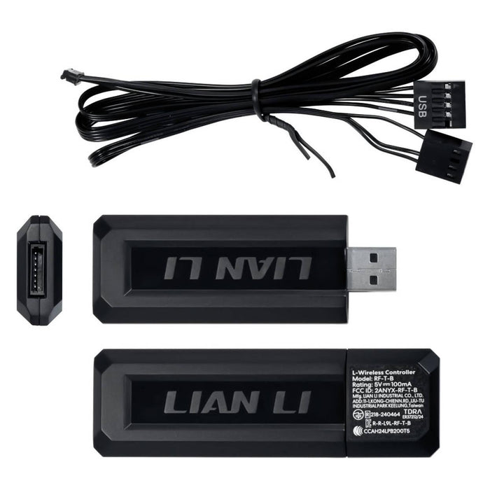 Fans 3pcs Lian Li UNI FAN SL-INF Wireless ARGB PWM Reverse - 120 mm Black + Controller