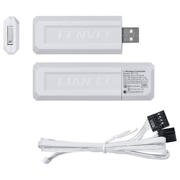 Fans 3pcs Lian Li UNI FAN SL-INF Wireless ARGB PWM Reverse - 120 mm White + Controller