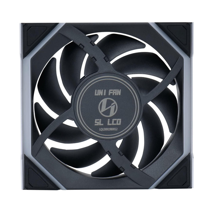 Fans 3 pcs Lian Li UNI FAN SL Wireless LCD Reverse Blade ARGB PWM - 120 mm Black