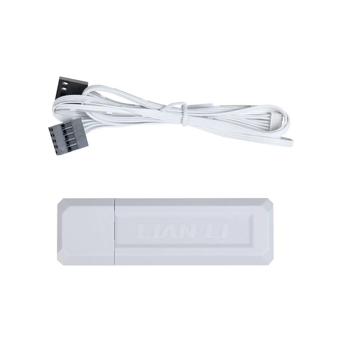 Fans 3 pcs Lian Li UNI FAN SL Wireless LCD Reverse Blade ARGB PWM - 120 mm White
