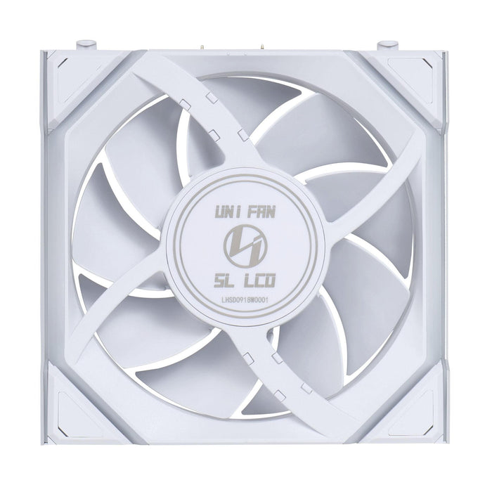 Fans 3pcs Lian Li UNI FAN SL Wireless LCD ARGB PWM - 120 mm White