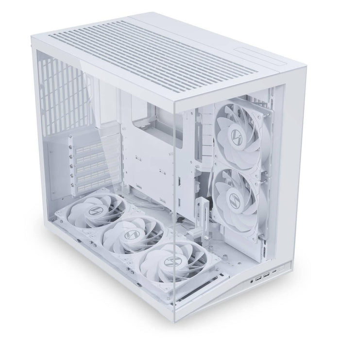 Box Lian Li O11 Dynamic Mini V2 Flow + 5 Fans, Mini-Tower - White