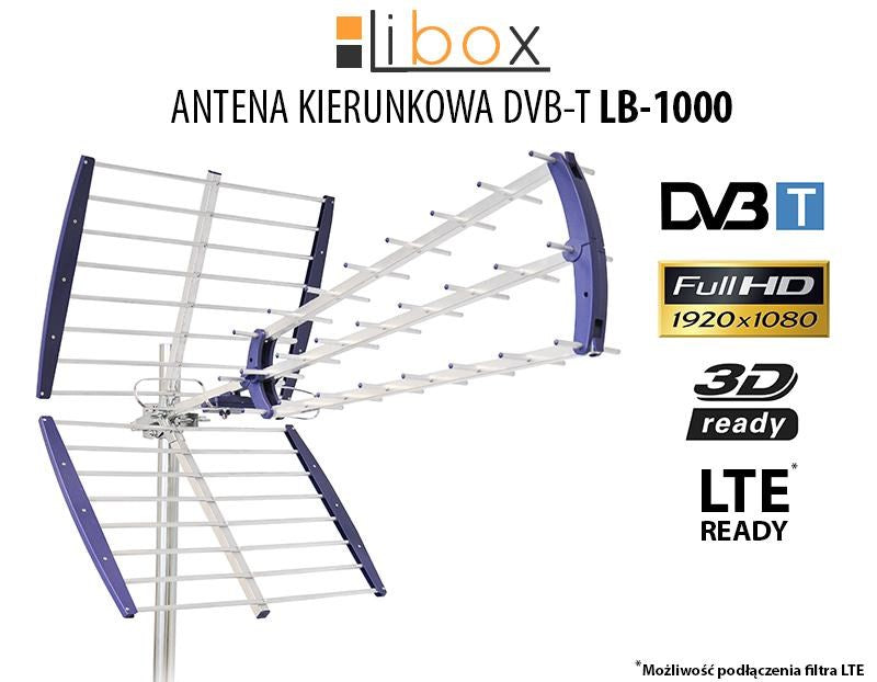 Libox LB-1000,  Antena TV DVB-T - 16,5 dB