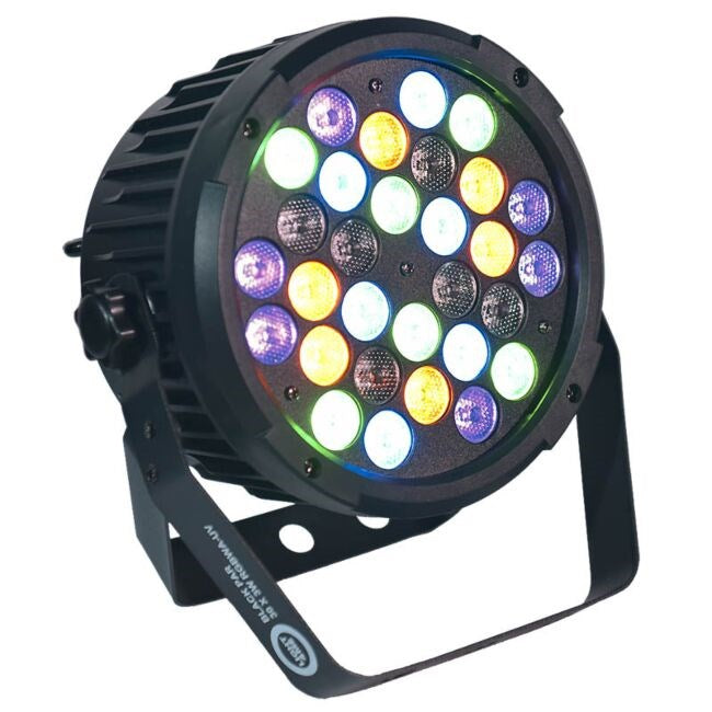 LIGHT4ME BLACK PAR 30x3W RGBA-UV LED - LED stage spotlight