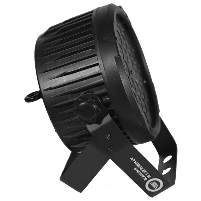LIGHT4ME BLACK PAR 30x3W RGBA-UV LED - LED stage spotlight