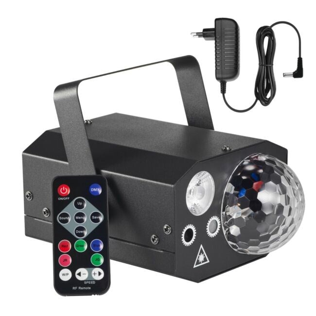 LIGHT4ME GIG Set 1 - set (smoke machine + 1 litre smoke fluid + 4-in-1 lighting effect)