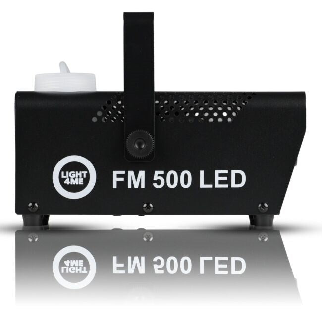 LIGHT4ME FM 500 LED V2 - 500W smoke/fog machine with 3x1W RGB lighting effect