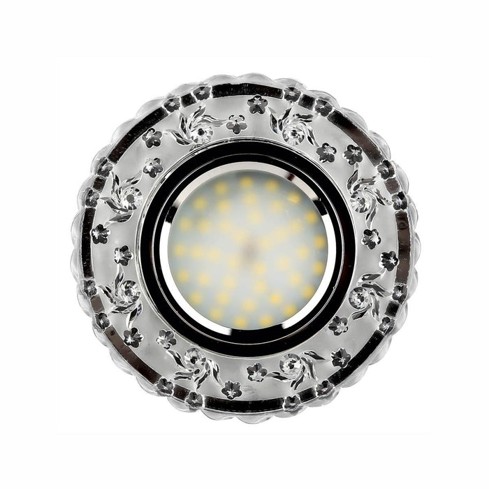 MOON GLASS TRANSPARENT WITH LED Ф10CM