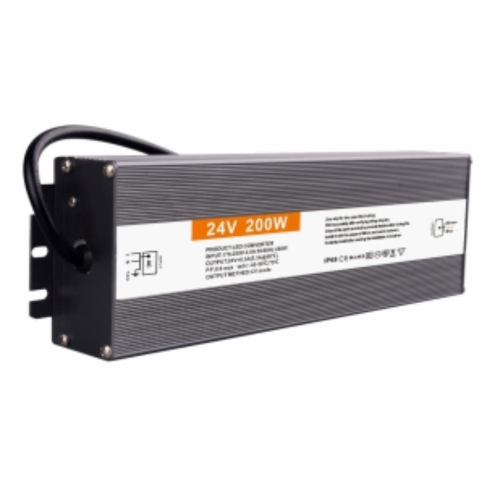 LED DRIVER 200W 24V IP67 ALUMINUM