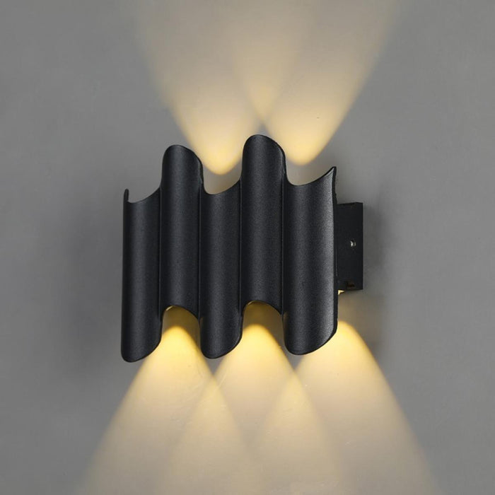LED FACADE APPLIQUE PULSE 5X1W BLACK