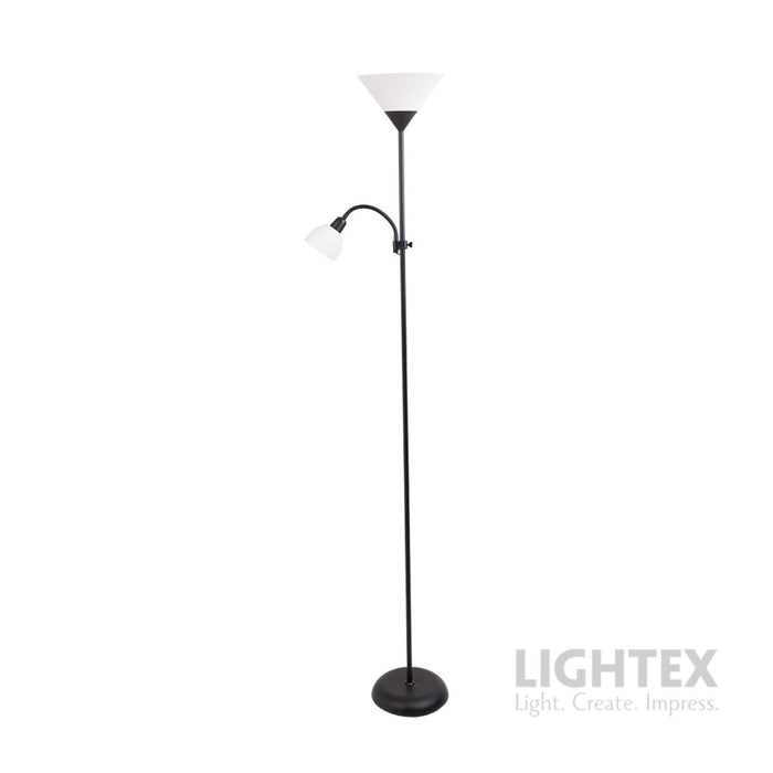 LAMP DEXTER BLACK E27+E14 LIGHTEX