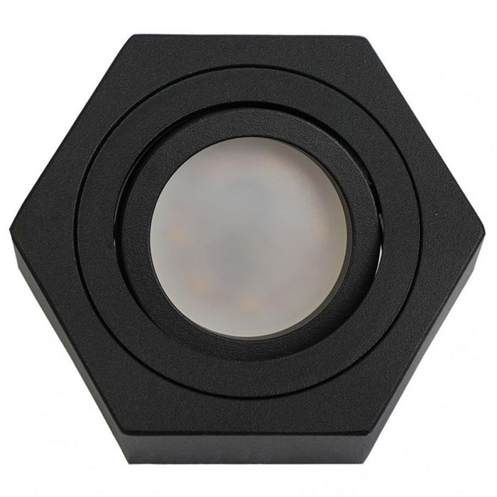 RECESSED MOON GU10 30MM BLACK LIGHTEX NANO