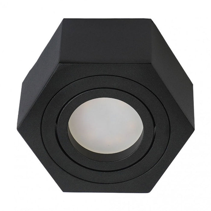 RECESSED MOON GU10 50MM BLACK LIGHTEX NANO