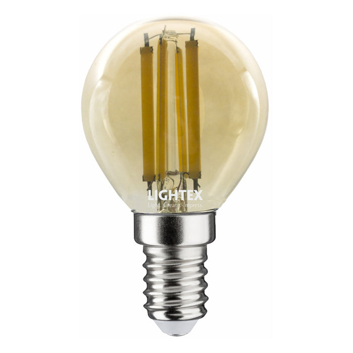 LED BULB FILAMENT E14 6W P45 2700K 806LM LIGHTEX GOLD