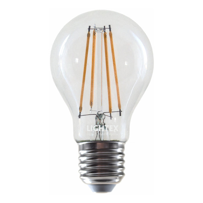 LED BULB FILAMENT E27 8W A60 3000K 1055LM LIGHTEX CL