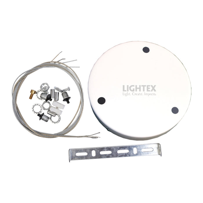 BASE AND WIRE FOR CEILING WHITE LIGHTEX