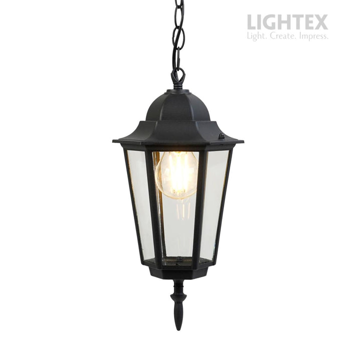 CITY LANTERN TINO E27 BLACK HANGING