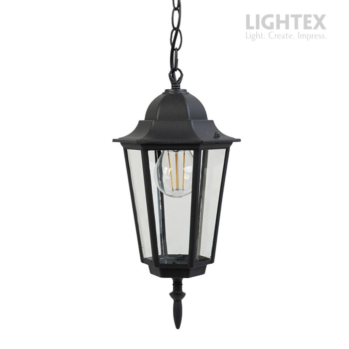CITY LANTERN TINO E27 BLACK HANGING