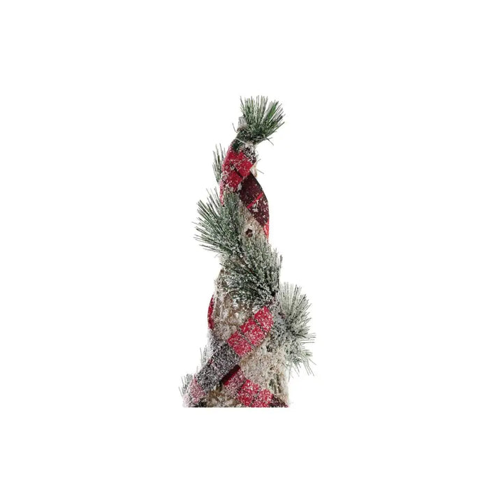 Lighting decoration DKD Home Decor Red Green Natural Snowfall 20 x 20 x 80 cm Cones Christmas LED (3 Pieces)