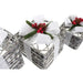 Lighting decoration DKD Home Decor White Red Green Silver Snowfall LED 25 x 25 x 29 cm (3 Pieces) - Декорация и