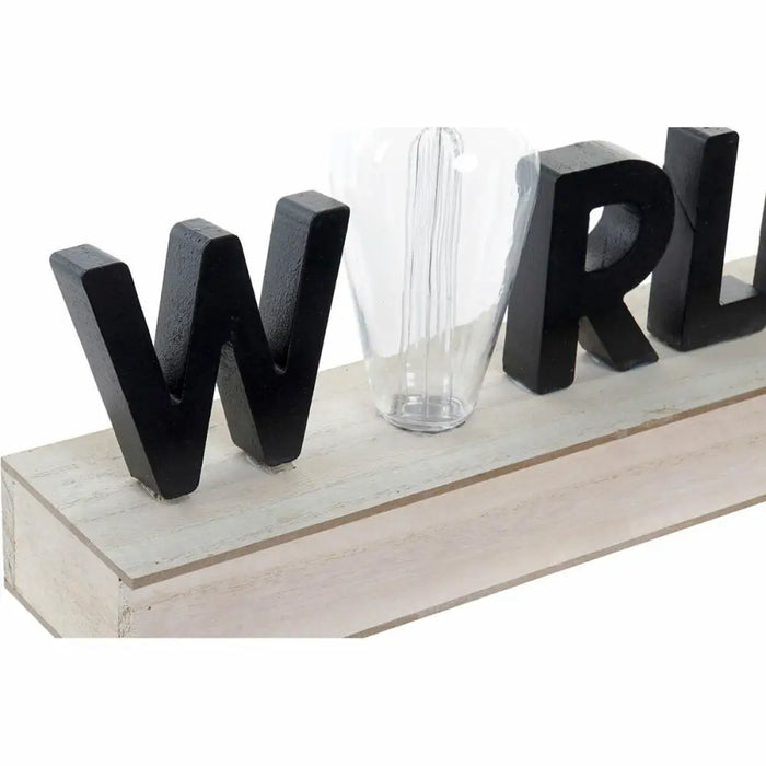 Lighting decoration DKD Home Decor World Black Metal MDF Wood 30 x 40 cm 34 x 8 x 16 cm - Декорация и Осветление<<<Дом