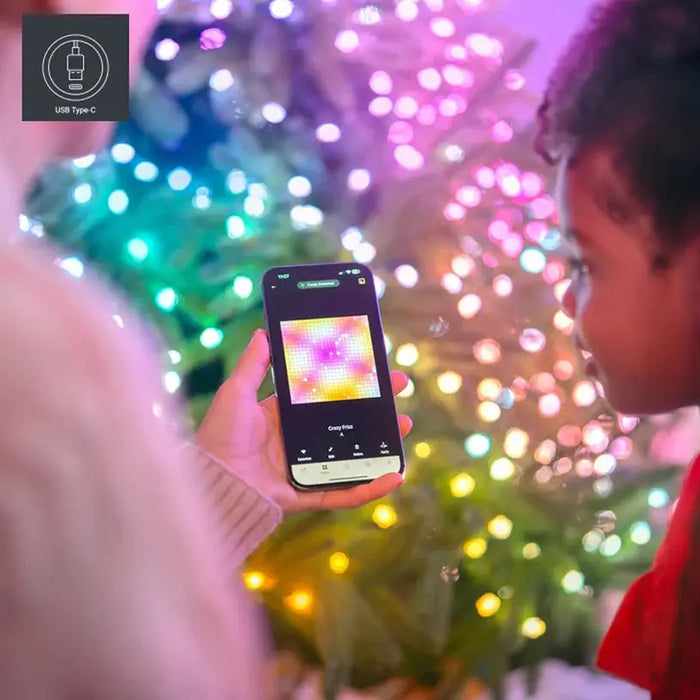 LIGHTING GARLAND 600CM 100LED TWINKLY TWKC100RGB-G - Шатри<<<Чадъри сенници и шатри<<<Градина<<<Praktiker&&&Christmas