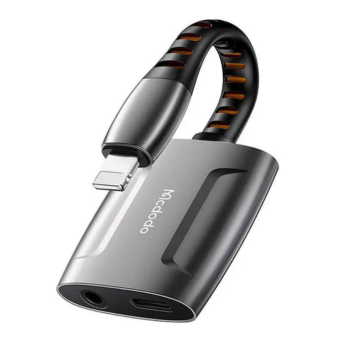 Lightning to Lightning + AUX 3.5mm mini jack adapter Mcdodo CA-6340 (black) - Audio adapters<<<GSM