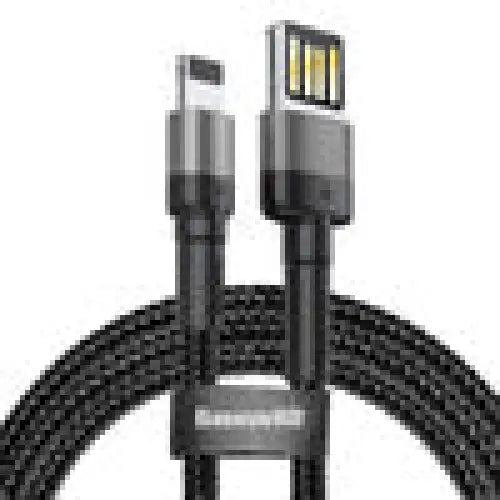 Lightning USB cable (reversible) Baseus Cafule 2.4A 1m (gray-black) - USB to Lightning<<<USB cables<<<GSM