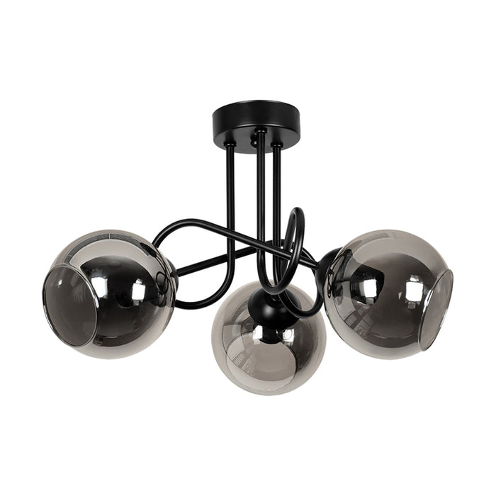 CEILING 3XE27 BLACK LIGHTSTYLE ALEX