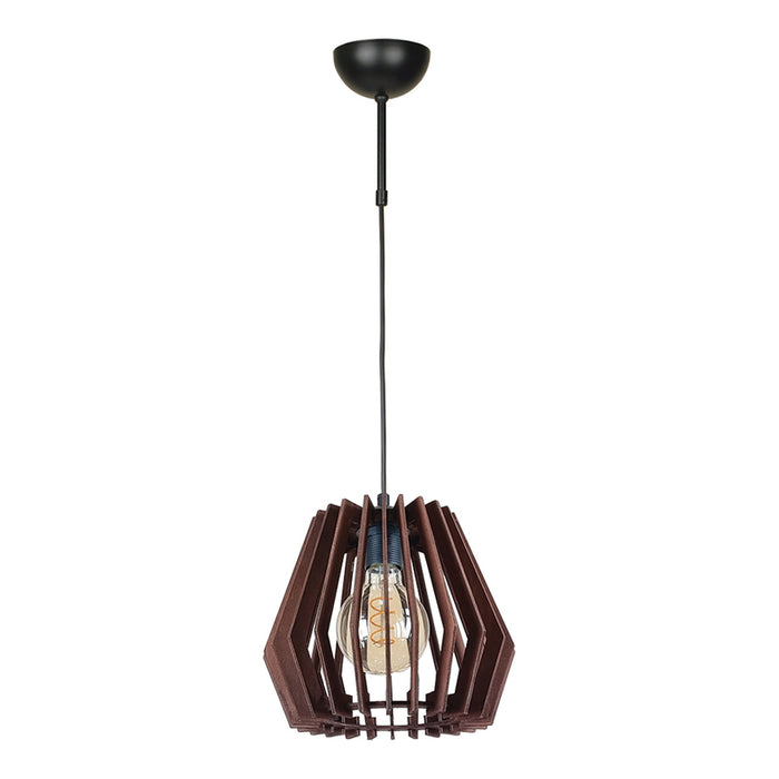 PENDANT E27 F250 ROSEWOOD LIGHTSTYLE ROTUNDA