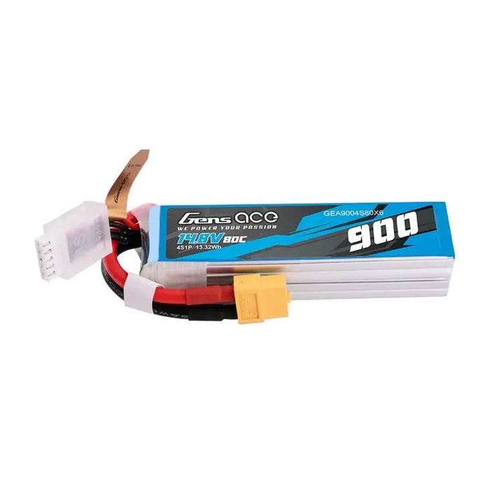 Lipo Gens Ace 900mAh 14.8V 80C 4S1P battery with XT60 connector - Lithium and NiMH<<<Batteries<<<RC models<<<InnproXML