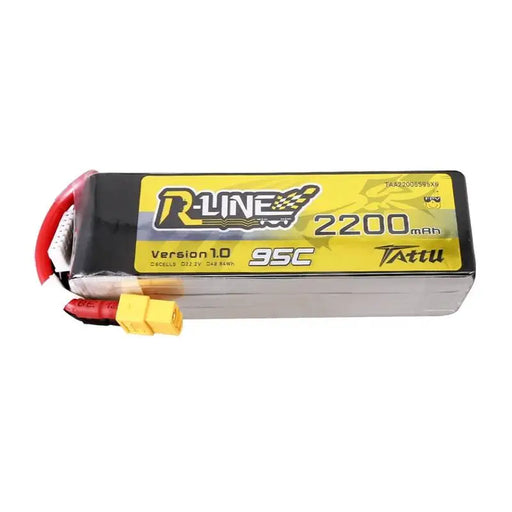 Lipo Tattu R-Line 22.2V 2200mAh 6S 95C battery with XT60 connector - Lithium and NiMH<<<Batteries<<<RC