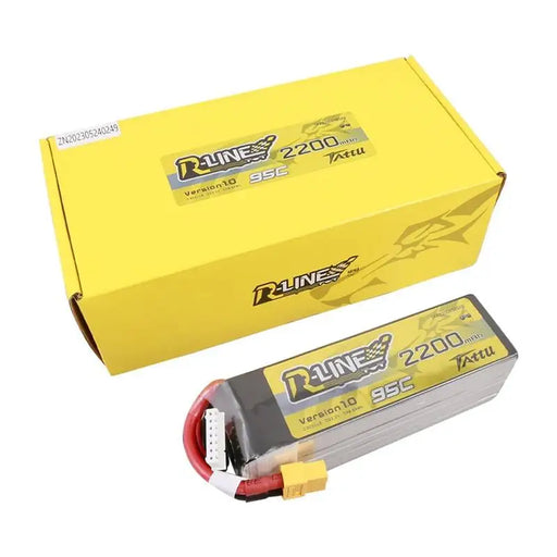 Lipo Tattu R-Line 22.2V 2200mAh 6S 95C battery with XT60 connector - Lithium and NiMH<<<Batteries<<<RC