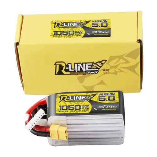 Lipo Tattu R-Line Version 5.0 1050mAh 29.6V 8S 150C battery with XT60 connector - Lithium and NiMH<<<Batteries<<<RC