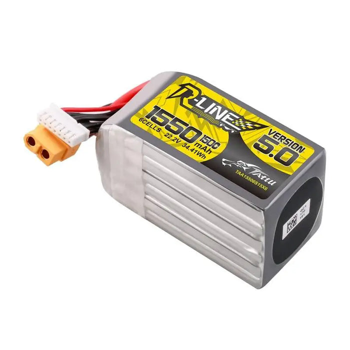 Lipo Tattu R-Line Version 5.0 1550mAh 22.2V 150C 6S battery with XT60 connector - Lithium and NiMH<<<Batteries<<<RC