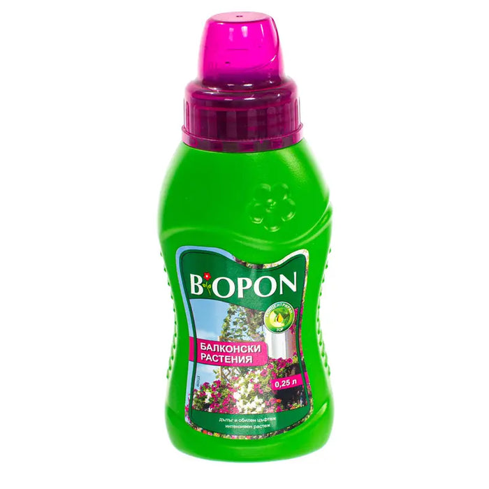 LIQUID FERTILIZER FOR BALCONY PLANTS 0.25L BIOPON - Торове<<<Торове почви и тревни смески<<<Градина<<<Praktiker