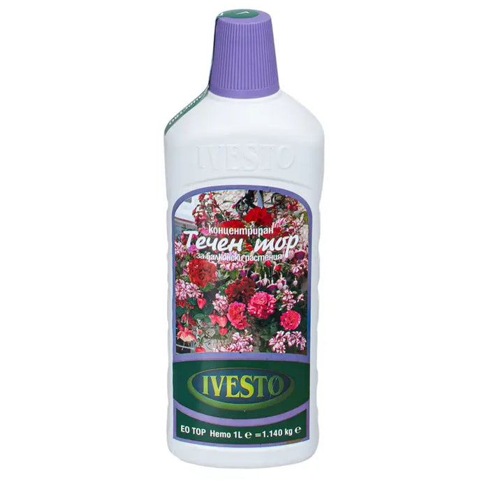 LIQUID FERTILIZER FOR BALCONY PLANTS 1L IVESTO - Торове<<<Торове почви и тревни смески<<<Градина<<<Praktiker