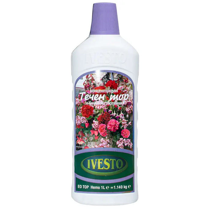 LIQUID FERTILIZER FOR BALCONY PLANTS 1L IVESTO - Торове<<<Торове почви и тревни смески<<<Градина<<<Praktiker