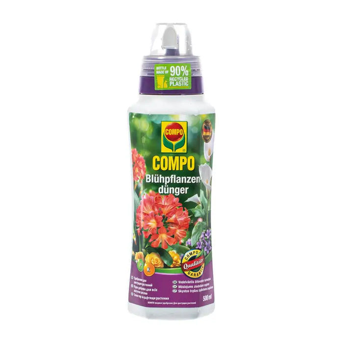 LIQUID FERTILIZER FOR FLOWERING PLANTS 0.5L COMPO - Торове<<<Торове почви и тревни смески<<<Градина<<<Praktiker