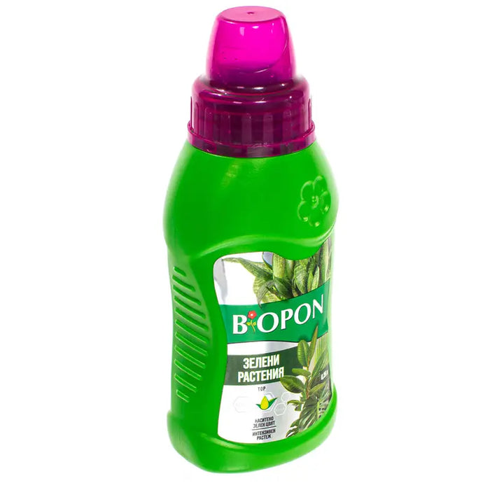 LIQUID FERTILIZER FOR GREEN PLANTS 0.25L BIOPON - Торове<<<Торове почви и тревни смески<<<Градина<<<Praktiker