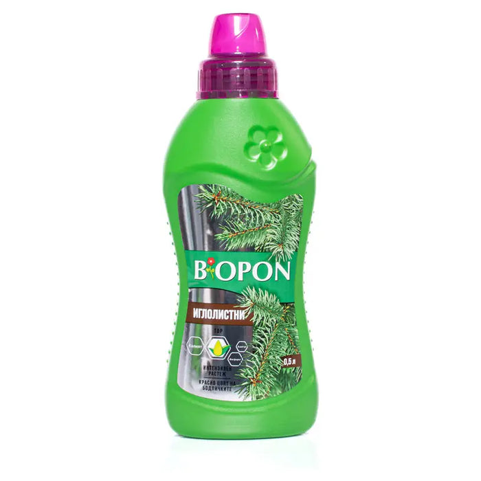 LIQUID FERTILIZER NEEDLES 0.5L BIOPON - Торове<<<Торове почви и тревни смески<<<Градина<<<Praktiker