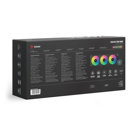 Liquid Refrigeration Kit Savio VELOX 360 MM - Охлаждане<<<Компютър Мрежи и компоненти<<<Компютри|