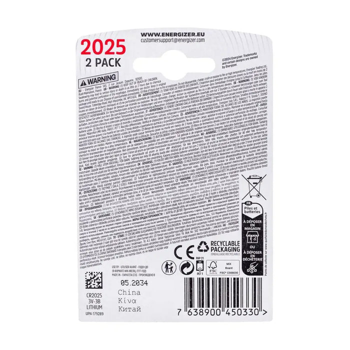 Lithium Battery Energizer 450331 3 V (2 Units) - Алкални батерии<<<Електроника Батерии<<<Компютри|