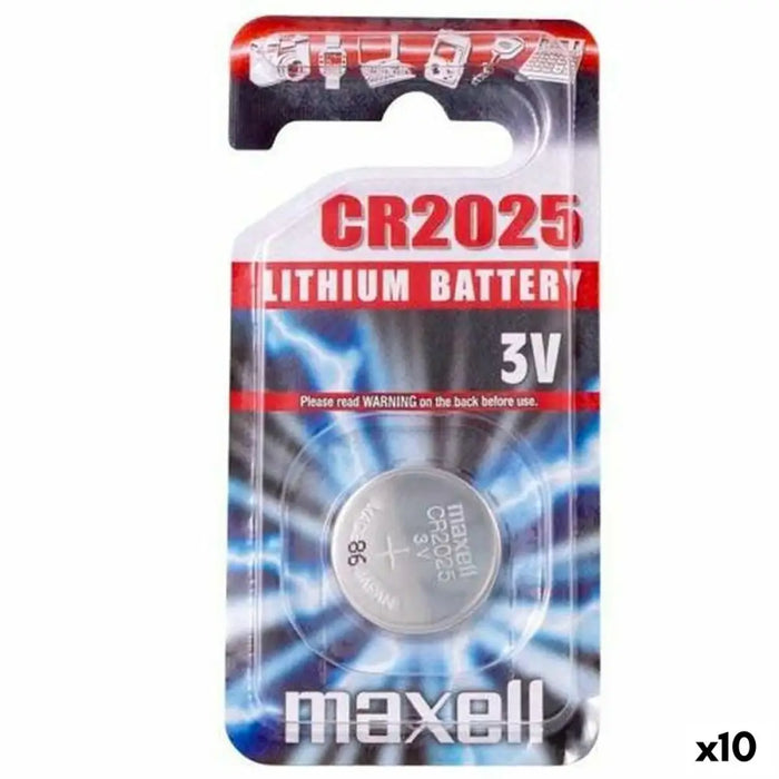 Lithium Button Batteries Maxell 3V CR2025 (10 Units) - Алкални батерии<<<Електроника Батерии<<<Компютри|
