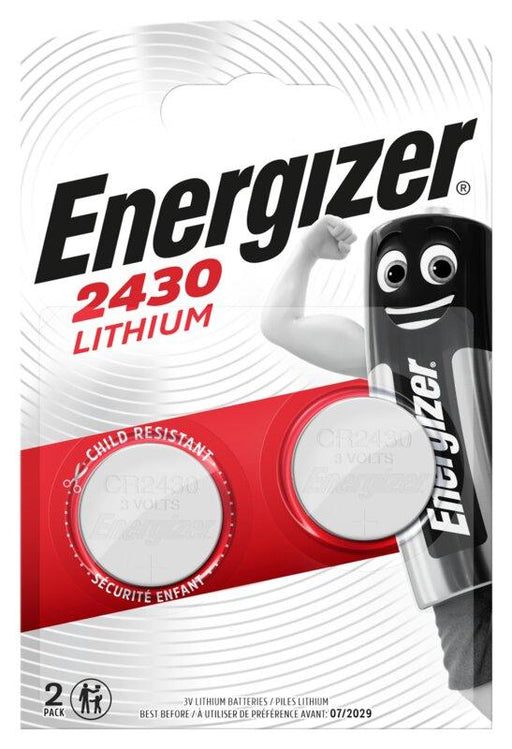 Lithium button battery ENERGIZER CR2430 3V 2 pcs. in blister price for 2 batteries - Батерии<<<Батерии и зарядни